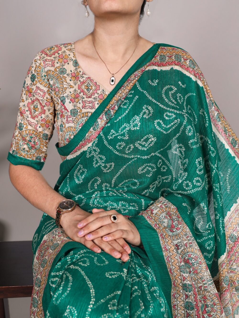 Green Silk Saree