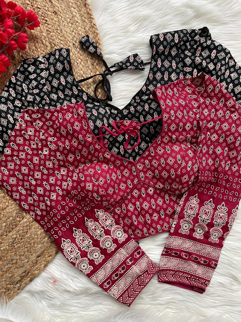Ajrakh Cotton Galaxy Blouse